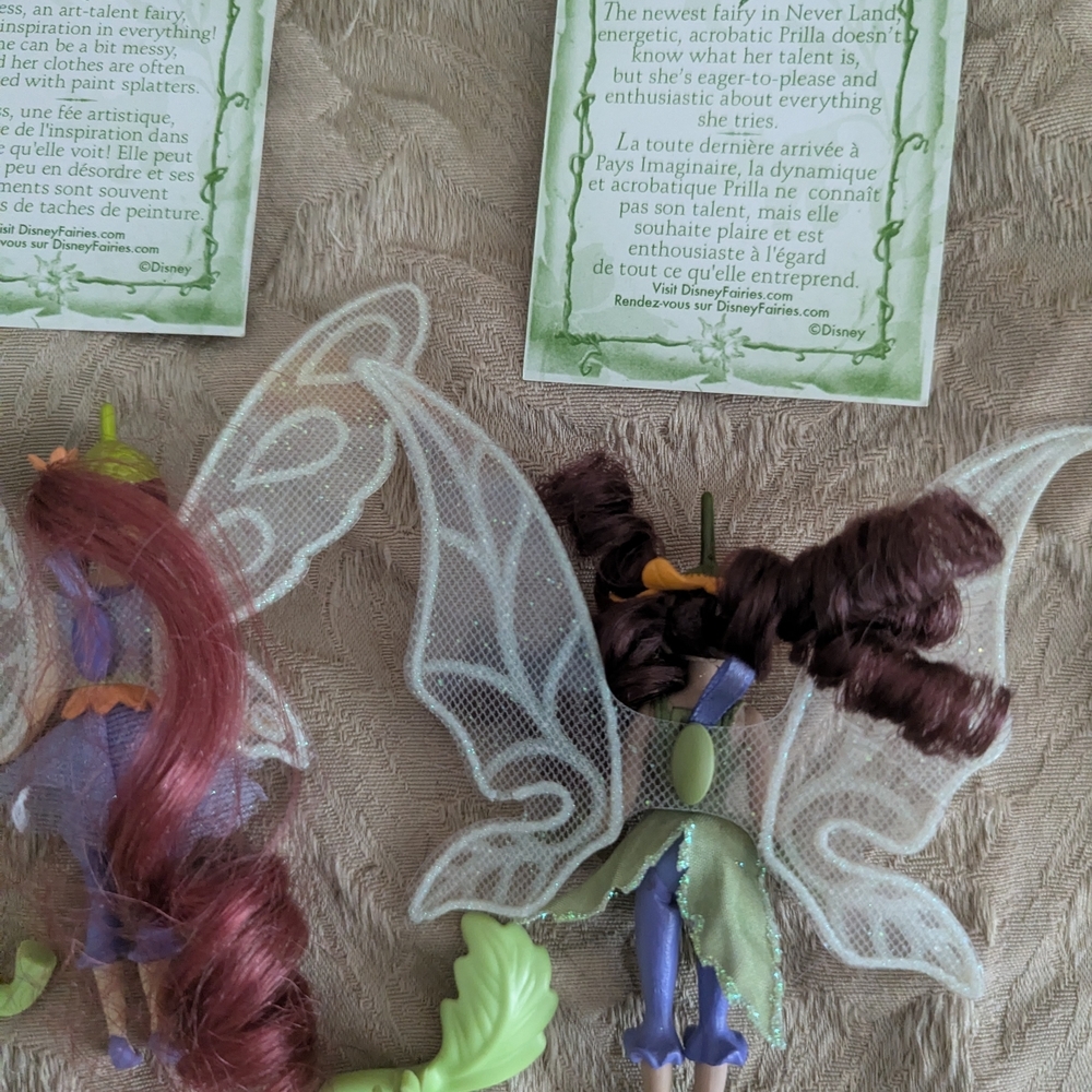Disney Fairies Tinker Bell Fawn Bess Lily Friendship Collection 4" Dolls Set - Picture 9 of 9